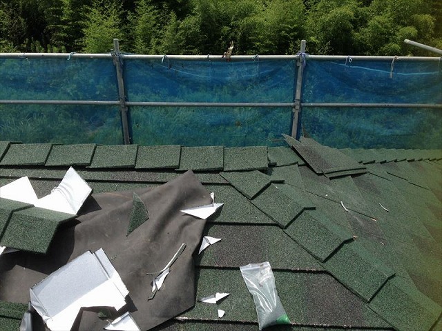 棟カバーの設置